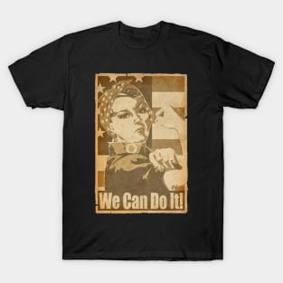 Rosie The Riveter We Can Do it Propaganda Poster T-Shirt